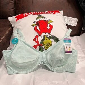 🧰Vanity Fair Light Green Lace Underwire Bra